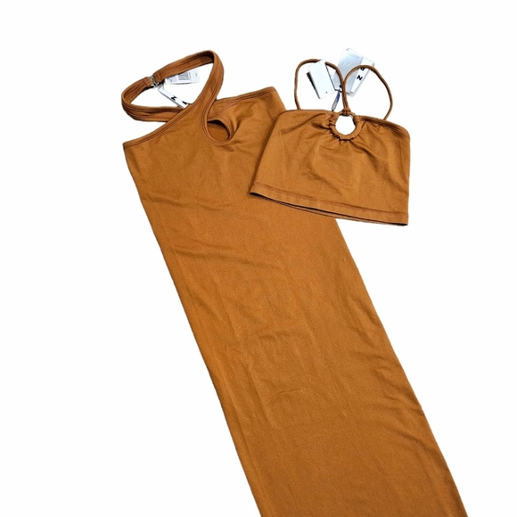 Simon Miller Nana Crop top and Yammin Midi Skirt in Coconut Shell XS/S NWT - Picture 2 of 12